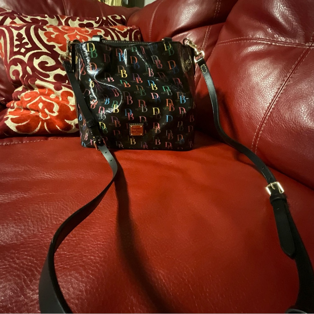 Dooney & Bourke Multicolor Monogram Anniversary Bucket Crossbody Bag
